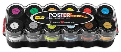 Vopsele tempera Colokit - 12 culori într-un borcan