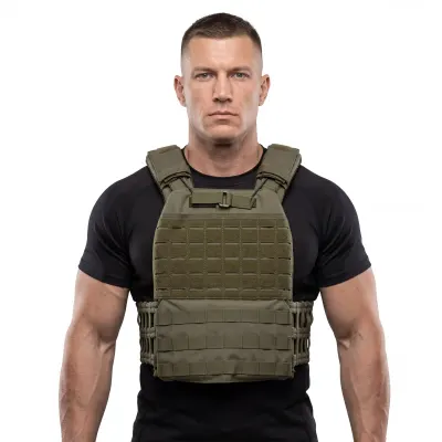 Vesta Tactica Plate Carrier MOLLE & Laser-Cut Olive - Default Title