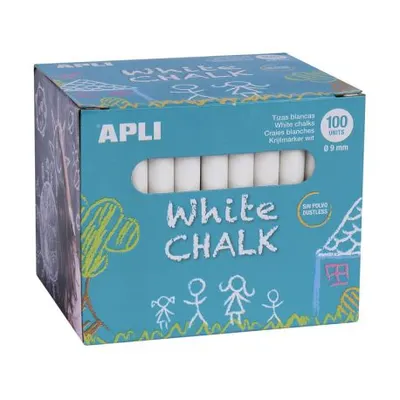 Crete anti-praf APLI Kids - Albe, ø 9 х 105 mm, 100 buc