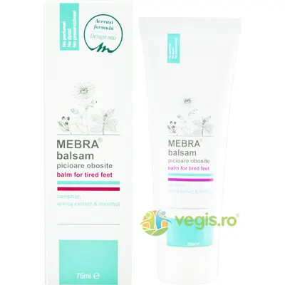 Balsam pentru Picioare Obosite cu Camfor, Arnica si Mentol 75ml