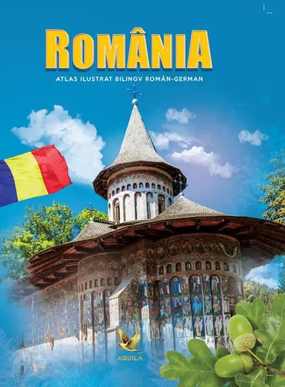 Romania. Atlas ilustrat bilingv român-german - Hardcover - ***