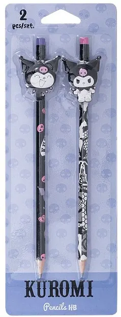 Set de creioane grafit cu radieră Cool Pack Kuromi 2 - HB, 2 bucăți