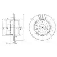Disc frana DELPHI BG3702C