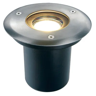 Spot incastrat, REGLARE 135 amenajare exterioara inground, QPAR51, IP67, rotund, din otel inoxidabil 304, partial sticla mata, max. 35W