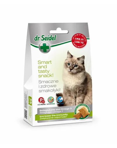 DR SEIDEL gustări pisici imunitate beta glucan și omega 3 50 g