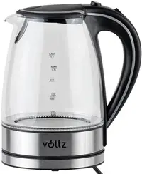 Fierbător electric Voltz - V51230E, 2200W, 1.7 l, negru