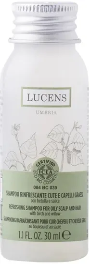 Lucens Șampon revigorant pentru păr și scalp gras, 30 ml