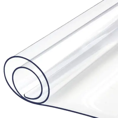 Protectie PVC fata de masa, mobilier, 1.5 mm grosime, 120x90 cm, transparenta clear