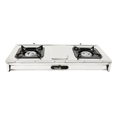 Mini aragaz portabil, Detoolz, 5.6kW, 2 ochiuri, Piezo