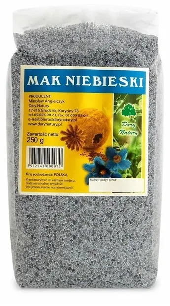 Semințe de mac albastru, 250 g, Dary Natury