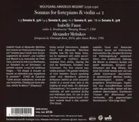 Wolfgang Amadeus Mozart: Sonatas For Fortepiano & Violin