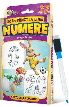 De la punct la linie: Numere. 27 de cartonase educative