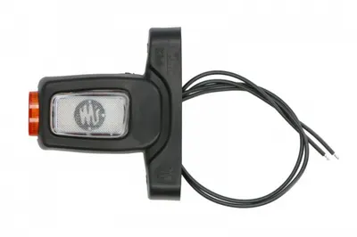 Lumina delimitare dreapta, forma: dreptunghiular, portocaliu rosu alb, LED lungime cablu 330mm, brat scurt, 12 24V (IP6K9K)