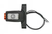Lumina delimitare dreapta, forma: dreptunghiular, portocaliu rosu alb, LED lungime cablu 330mm, brat scurt, 12 24V (IP6K9K)