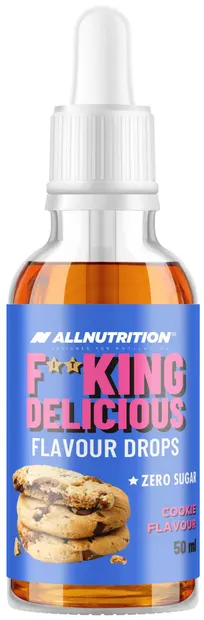 Fitking Delicious Flavour Drops, biscuiți cu cremă, 50 ml, AllNutrition