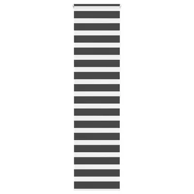 vidaXL Jaluzea tip zebra neagră lățime țesătură 55,9 cm poliester