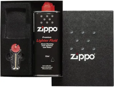 Set cadou Zippo Classic - Benzină și pietricele