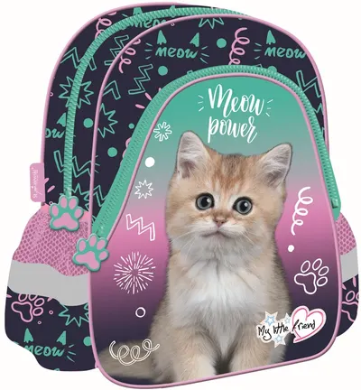 Ghiozdan pentru grădiniță St. Majewski My Little Friend - Kitty Party, 1 compartiment