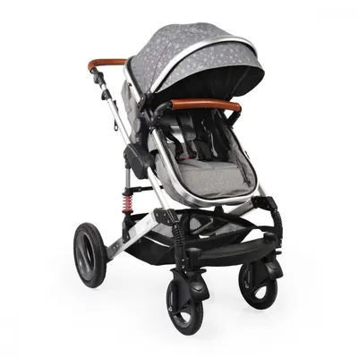 Carucior transformabil 2in1 Moni Gala Premium Stars cu sistem dublu de suspensii,cadru din aluminiu,maner reglabil pe inaltime,copertina XXL,sezut reversibil,husa picioare si geanta mamici inclusa