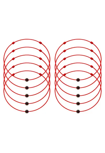 Set de bratari martisor cu cristal Preciosa - 10 bucati - Mov inchis