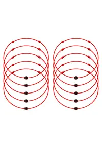 Set de bratari martisor cu cristal Preciosa - 10 bucati - Mov inchis