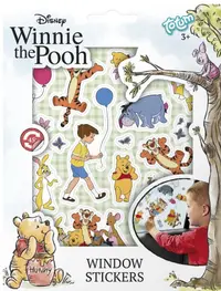 Set de stickere pentru sticlă Totum - Winnie the Pooh, 45 bucăți
