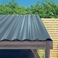 vidaXL Panouri de acoperiș 36 buc. oțel galvanizat gri 80x36 cm