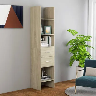vidaXL Bibliotecă, stejar Sonoma, 40x35x180 cm, lemn prelucrat