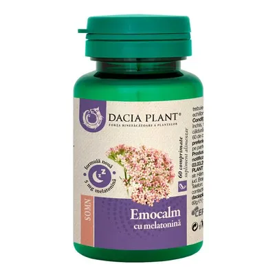 Emocalm cu melatonina, 5 mg, Dacia Plant | 60 comprimate
