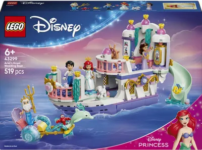 Constructor LEGO Disney Princess - Barca nunții regale a lui Ariel (43299)