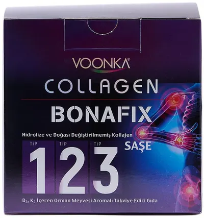 Voonka Collagen Bonafix, neîndulcit, 30 plicuri