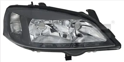 Far dreapta (H7 HB3, electric, fundal negru) OPEL ASTRA G