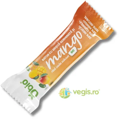 Baton cu Hrisca Germinata si Mango fara Zahar Ecologic/Bio 35g