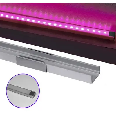 Profil Aluminiu PT. pentru banda LED profil din aluminiu aparent -L:2m W:16mm h:6mm
