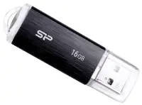 Stick USB Silicon Power Ultima U02, 16GB, USB 2.0 (Negru)