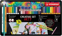 Set creativ Stabilo Arty - 36 piese , cutie metalică