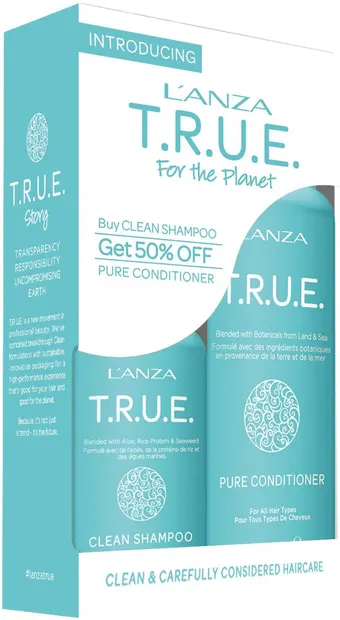 Lanza T.R.U.E. Set - Șampon și balsam pudră, 56 g + 236 ml