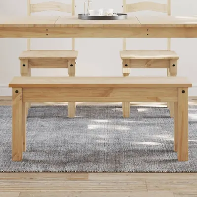 vidaXL Banchetă de bucătărie PANAMA, 105x30x45 cm, lemn masiv pin
