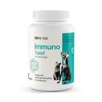LAB-V Immuno Twist, XS-XL, supliment sistem imunitar câini și pisici, flacon, 60 capsule