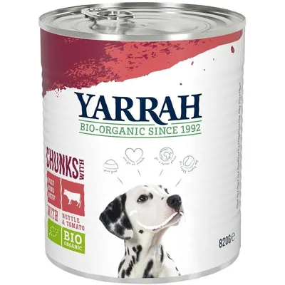 Hrana Umeda pentru Caini cu Vita, Bio, Yarrah, 820 g