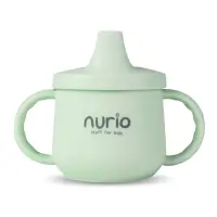 Cana din silicon pentru bebelusi cu manere Nurio, Verde