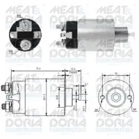 Solenoid Electromotor Potrivit Hyundai H-1, H-1 Starex, Porter; Kia K2500, Pregio; Mitsubishi Stanga 300 Iii, L200, L200 Triton, L400, Pajero Classic, Pajero Ii 2.0 2.5d 2.8d 12.90-