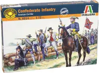 Figurine de hobby Italeri Militar: Soldați - Războiul Civil American: Trupele Confederate, 50 figuri