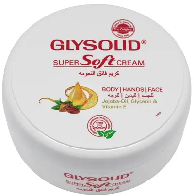Glysolid Cremă de față, mâini și corp Super Soft, 200 ml