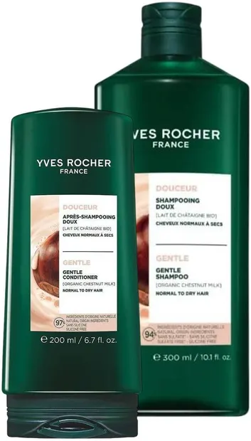 Yves Rocher Gentle Set - Șampon și Balsam, 300 + 200 ml