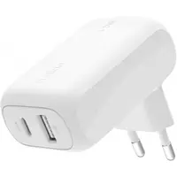 Incarcator Retea Belkin BoostCharge Dual, 42W, 3A, 1 x USB-A - 1 x USB-C, Alb WCB009vfWH