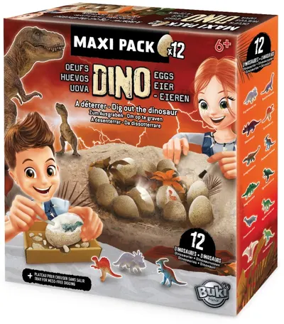 Set de joaca Buki France - Mega ou dino pentru descoperit, cu 12 dinozauri