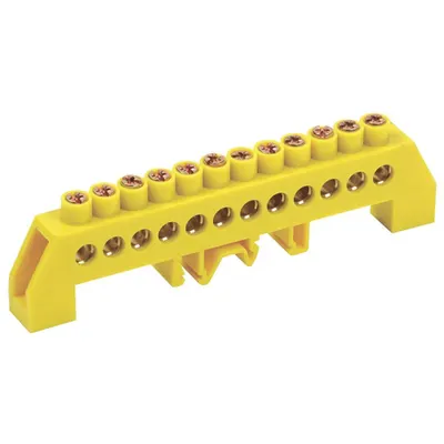 Neutral bus bars in combined DIN-Izolators of “Bearing” type SHNI-8x12-12-kS-ZH