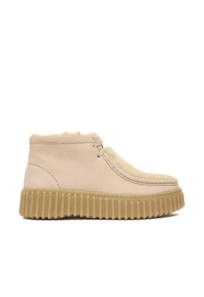Ghete dama Sand Wlined Torhill - bej - piele naturala