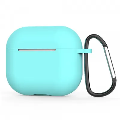 Husa Techsuit Silicone pentru Apple AirPods 4, Turcoaz Inchis